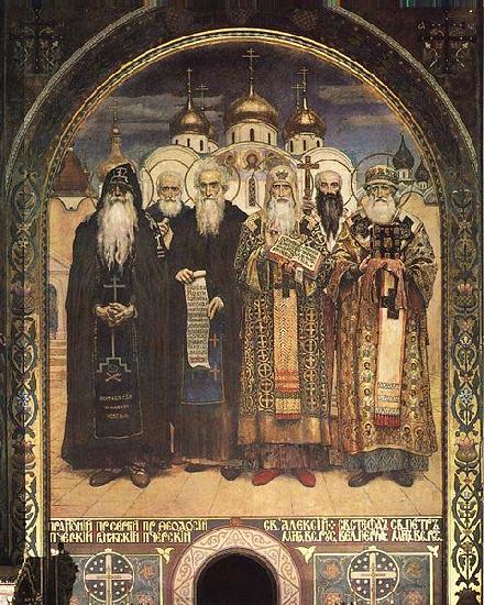 Viktor Vasnetsov Russian Saints china oil painting image